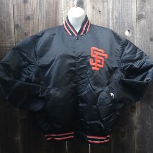 Vintage San Francisco Giants Satin STARTER Jacket. 80's SF Giants STARTER Jacket